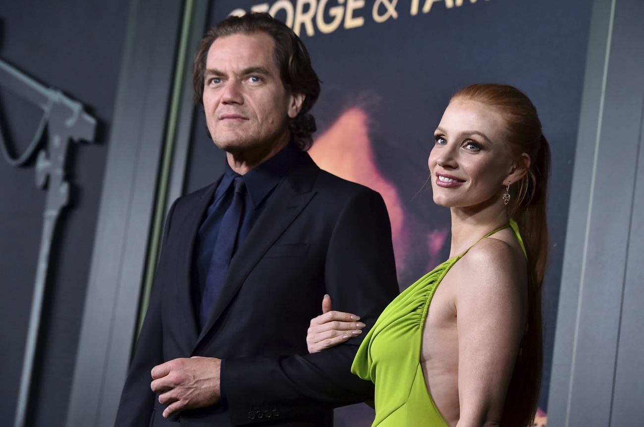 Jessica Chastain and Michael Shannin at the premiere of ''George and Tammy''. Jessica Chastain and Michael Shannin at the premiere of ''George and Tammy''.