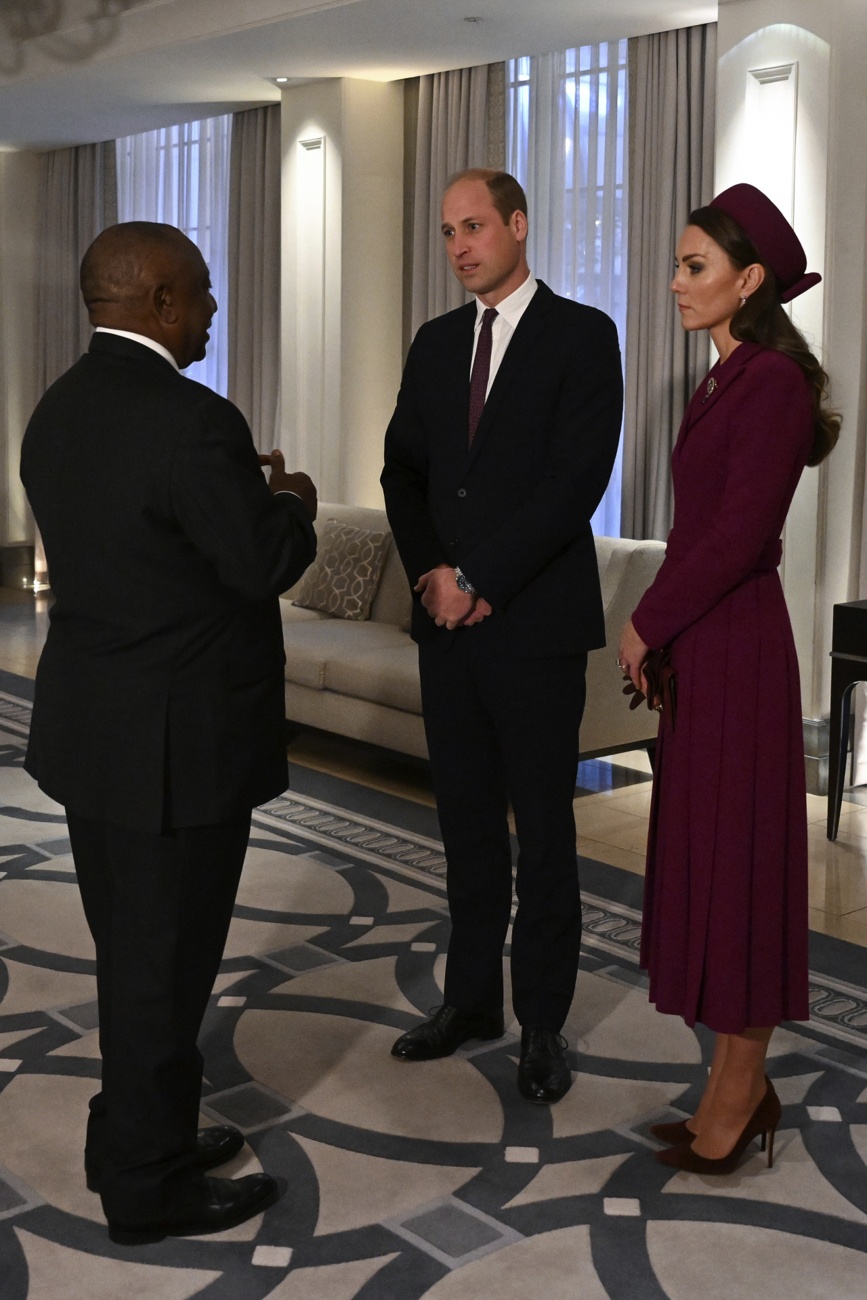 Kate Middleton and Prince William host Cyril Ramaphosa, President of South Africa Kate Middleton and Prince William host Cyril Ramaphosa, President of South Africa
