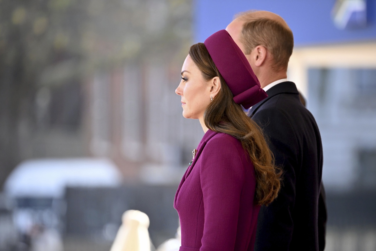 Kate Middleton and William at the reception for Cyril Ramaphosa, President of South Africa. Kate Middleton and William at the reception for Cyril Ramaphosa, President of South Africa.