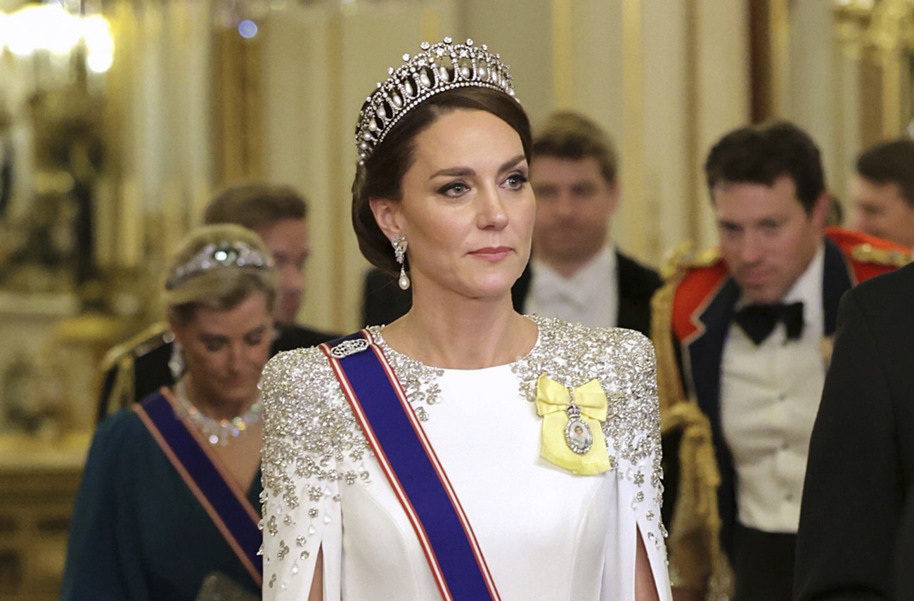 Kate Middleton pays homage to Lady Di at her first gala dinner