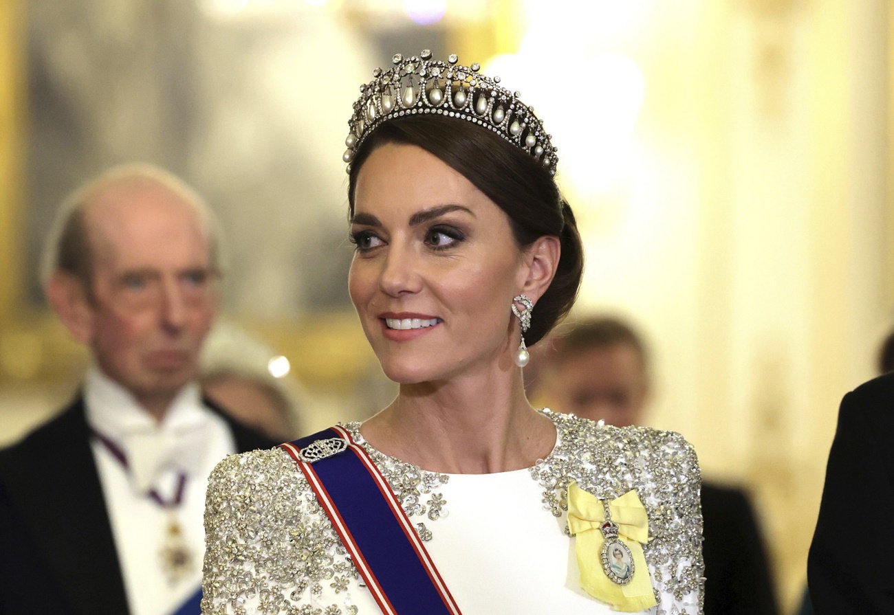 Kate Middleton pays homage to Lady Di at her first gala dinner