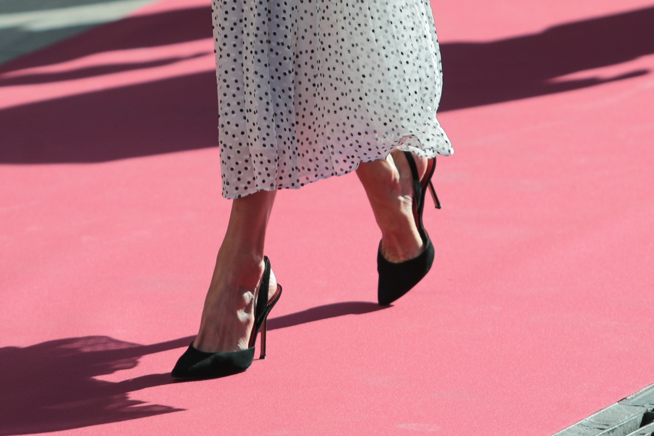 Queen Letizia wears a spectacular dress by Armani