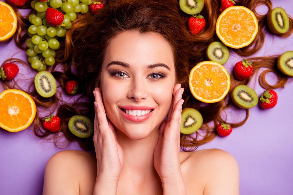 Vitaminas e minerais Vitamina C em kiwifruit