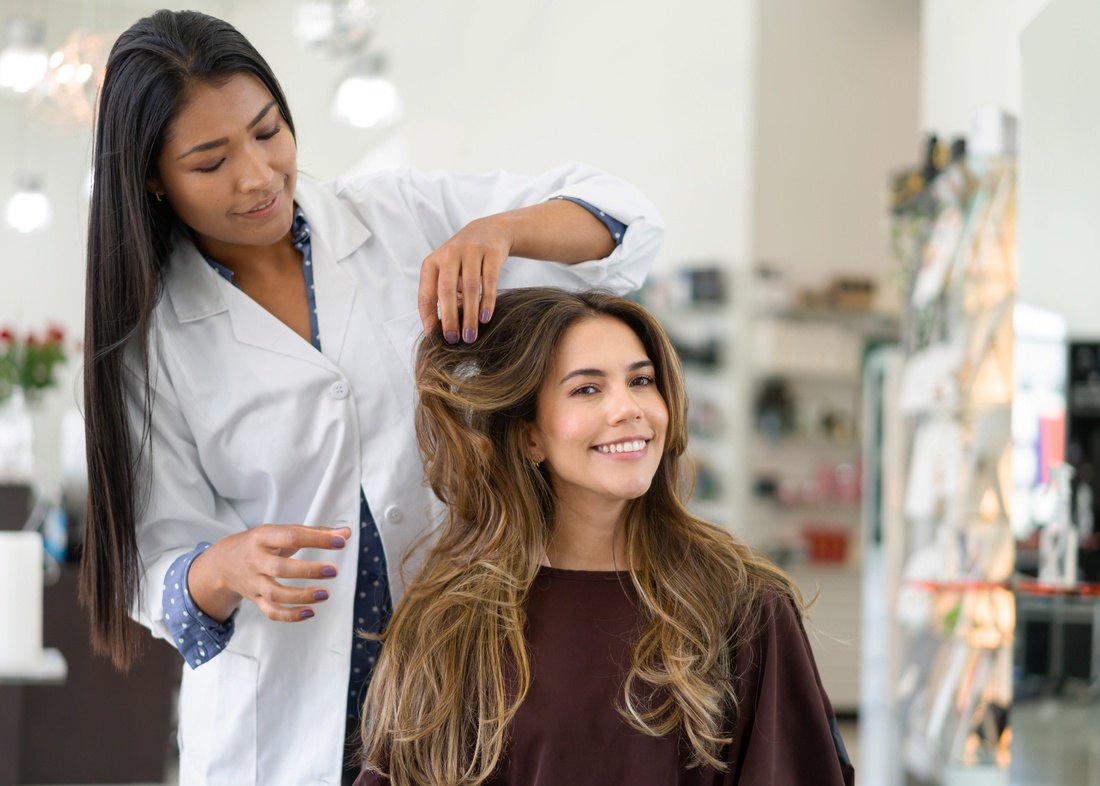 Mid-length hair or working on the texture