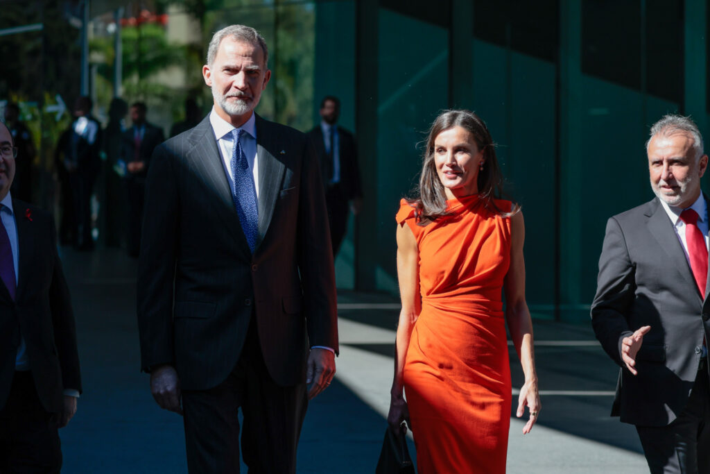 The King and Queen at the presentation of the Gold Medals of Merit in Fine Arts 2021