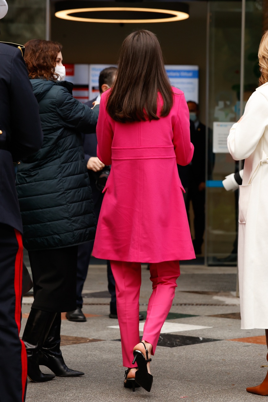 Queen Letizia on her arrival at the Niño Jesús University Children's Hospital Queen Letizia on her arrival at the Niño Jesús University Children's Hospital