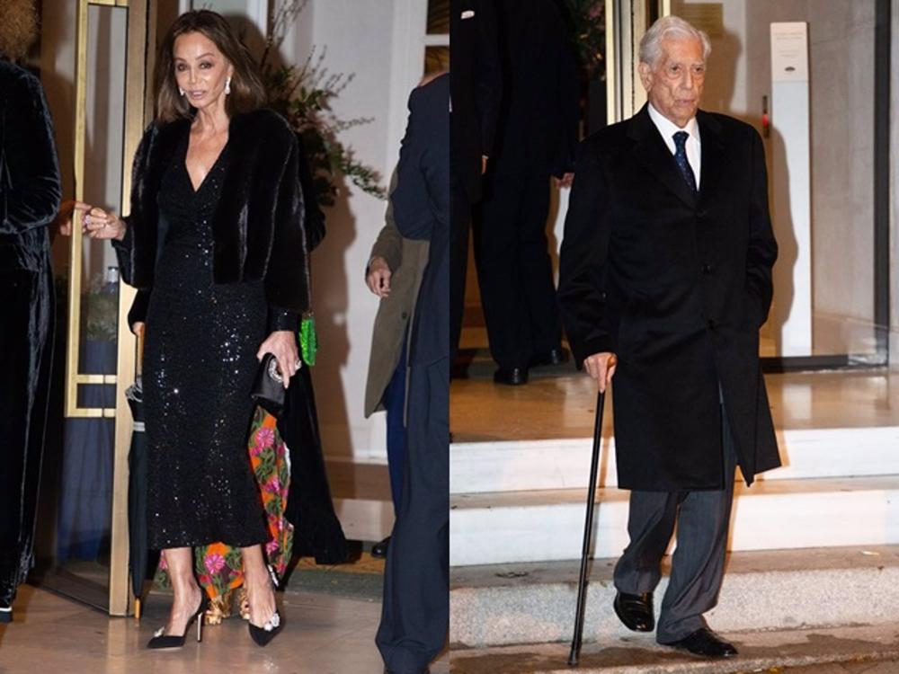 ISABEL PREYSLER Y MARIO VARGAS LLOSA EN UNA FIESTA EN EL RITZ ISABEL