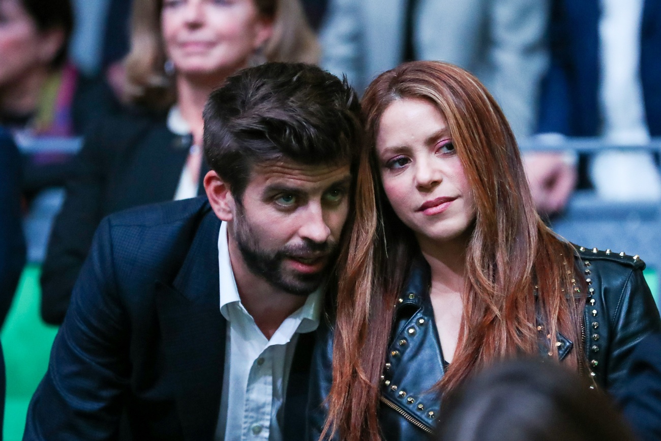 Shakira and Piqué together during the Davis Cup final in 2019 Shakira and Piqué together during the Davis Cup final in 2019