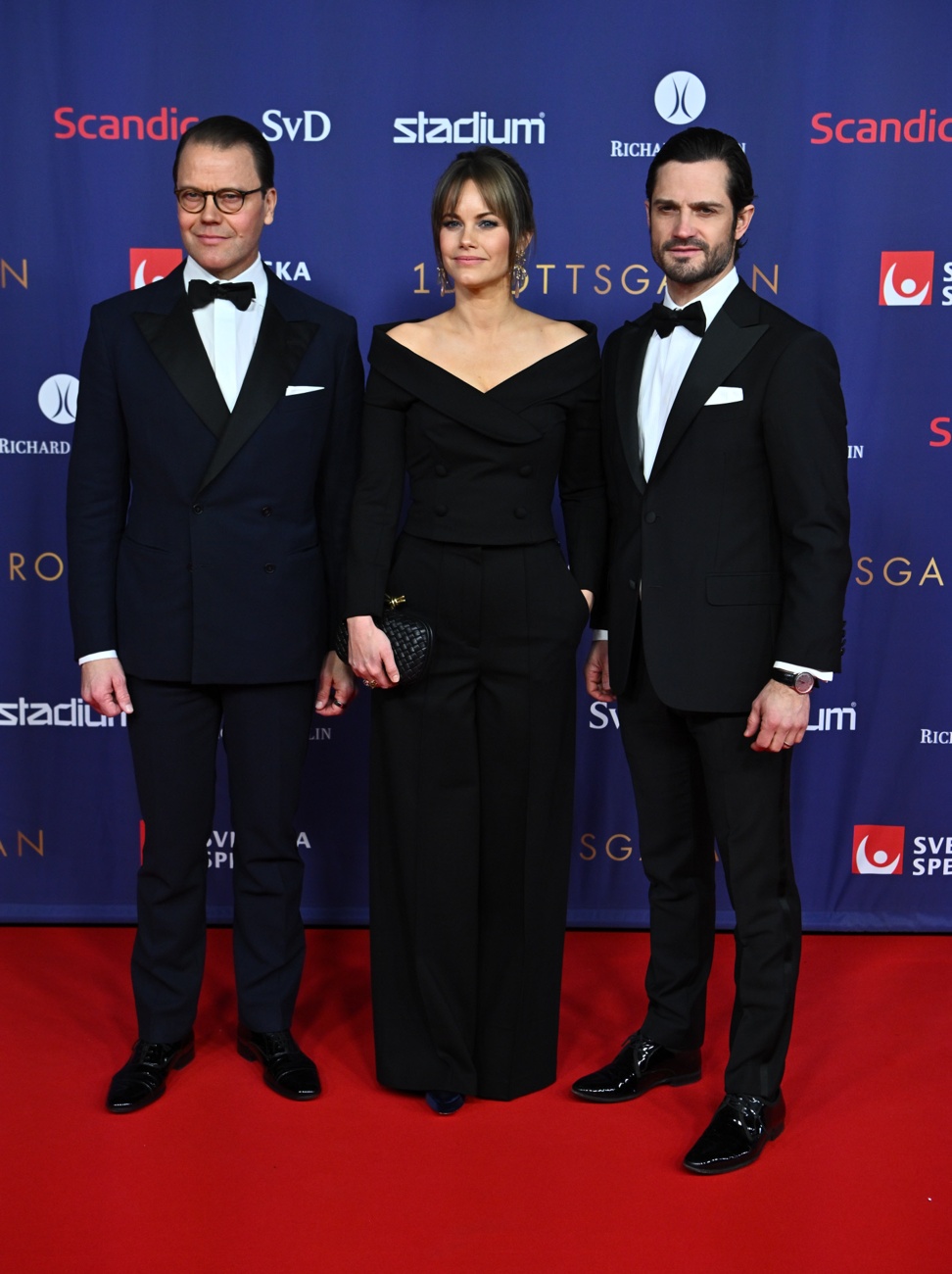 Princess Sofia, Prince Carl Philippe and Prince Daniel of Sweden on their arrival at the Swedish Sports Awards Gala 2023 Princess Sofia, Prince Carl Philippe and Prince Daniel of Sweden on their arrival at the Swedish Sports Awards Gala 2023