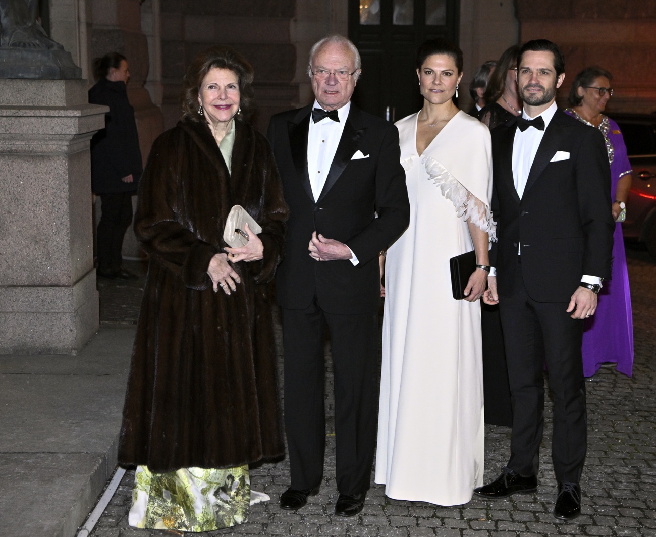 The King and Queen of Sweden and their children, Princess Victoria and Prince Carl Philip, attend a gala at the opera house The King and Queen of Sweden and their children, Princess Victoria and Prince Carl Philip, attend a gala at the opera house