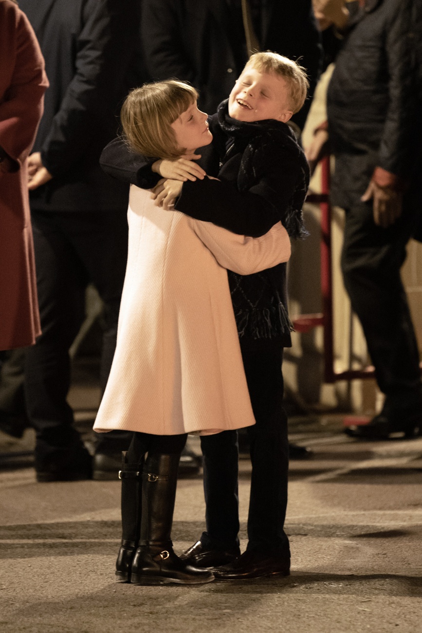 A tender image of the princes embracing each other A tender image of the princes embracing each other