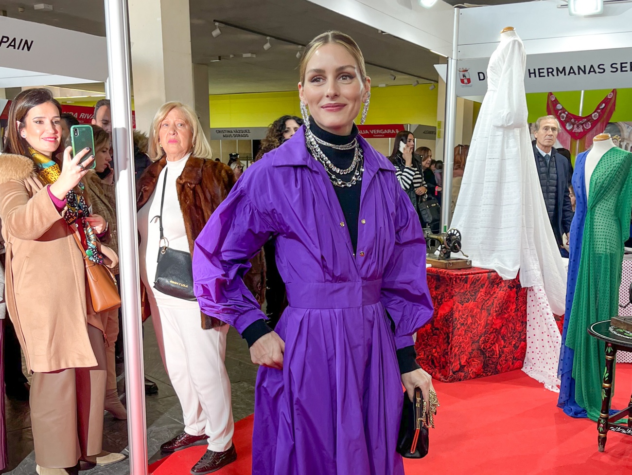 Purple taffeta coat Purple taffeta coat