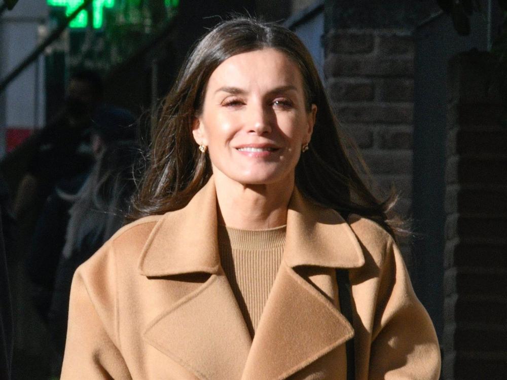 Doña Letizia, a su llegada a la reunión de la Junta Directiva de Feder Doña