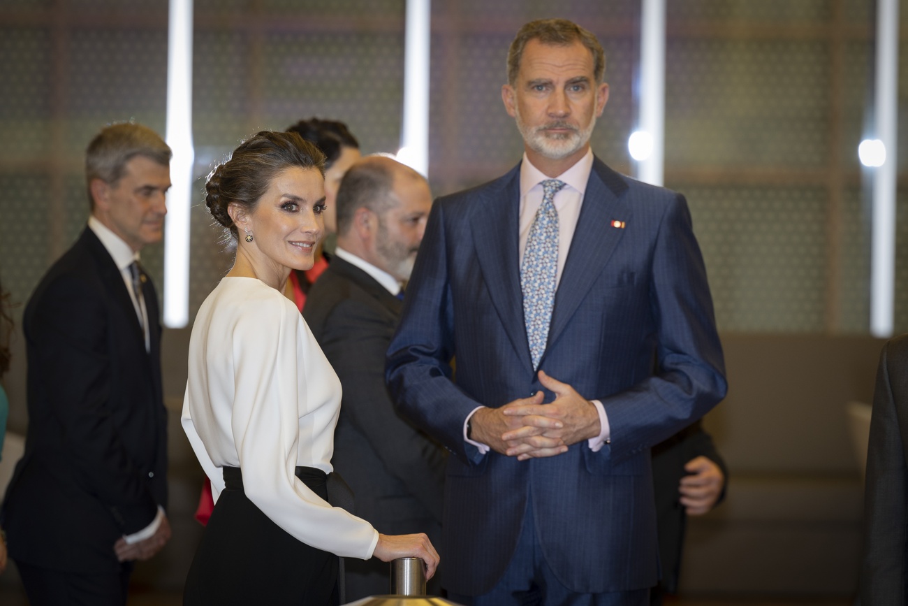 The King and Queen of Spain at the opening of the Joan Miró exhibition The King and Queen of Spain at the opening of the Joan Miró exhibition