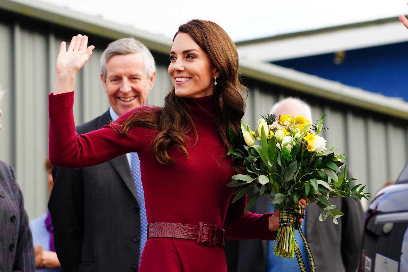The Princess of Wales smiling greetings The Princess of Wales smiling greetings