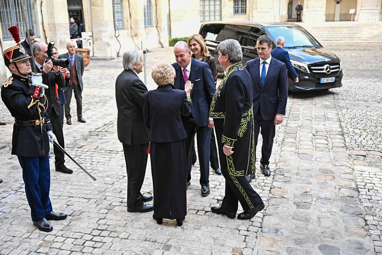 He greeted the press He greeted the press