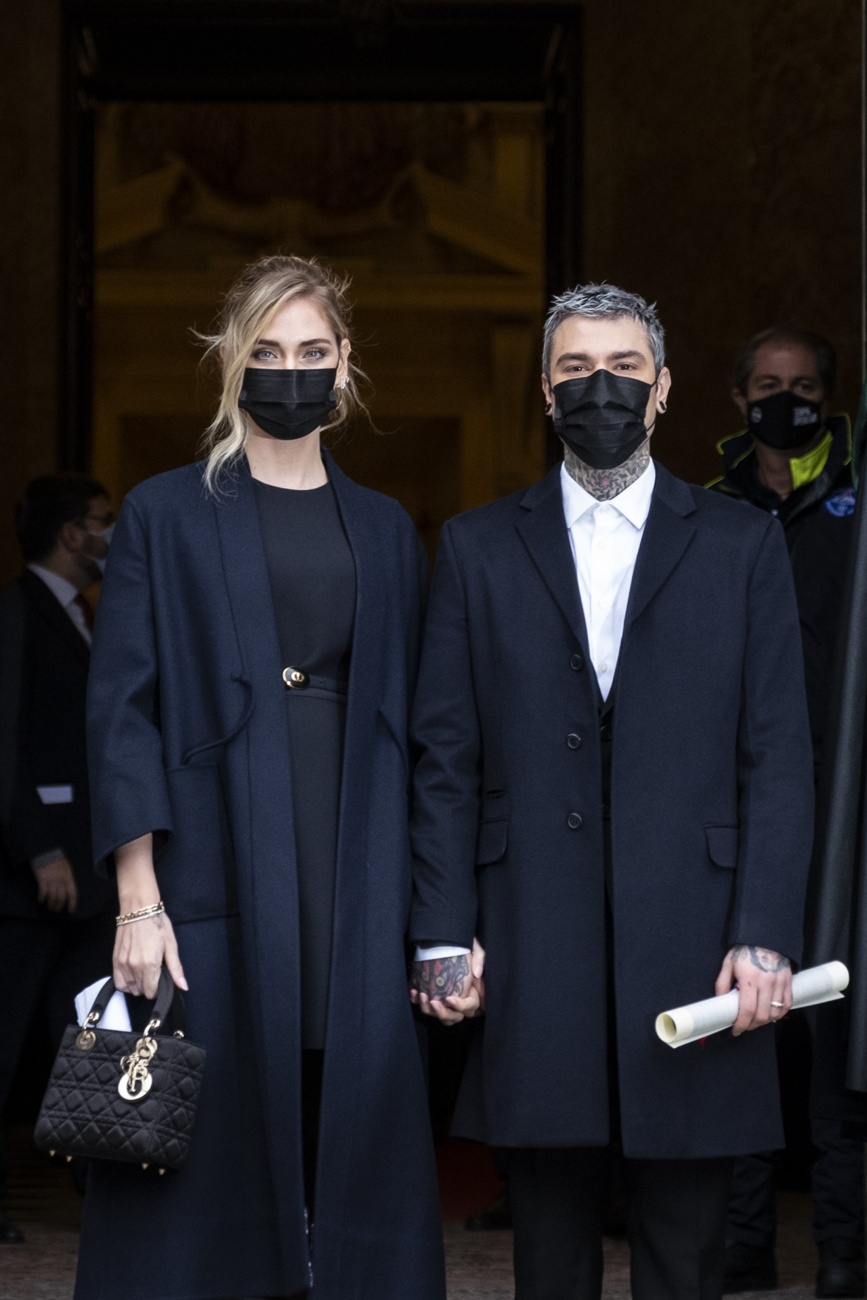 Chiara and Fedez at an awards gala in 2020 Chiara and Fedez at an awards gala in 2020