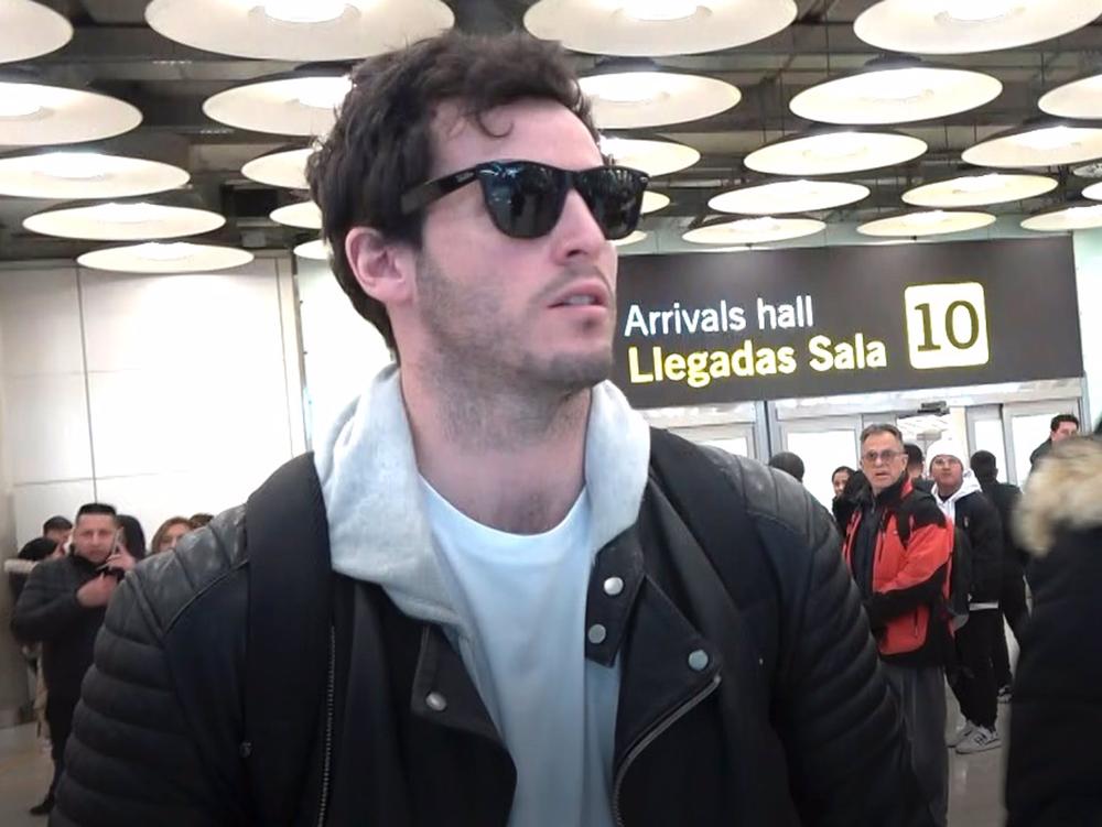 Íñigo Onieva a su llegada a Madrid Íñigo