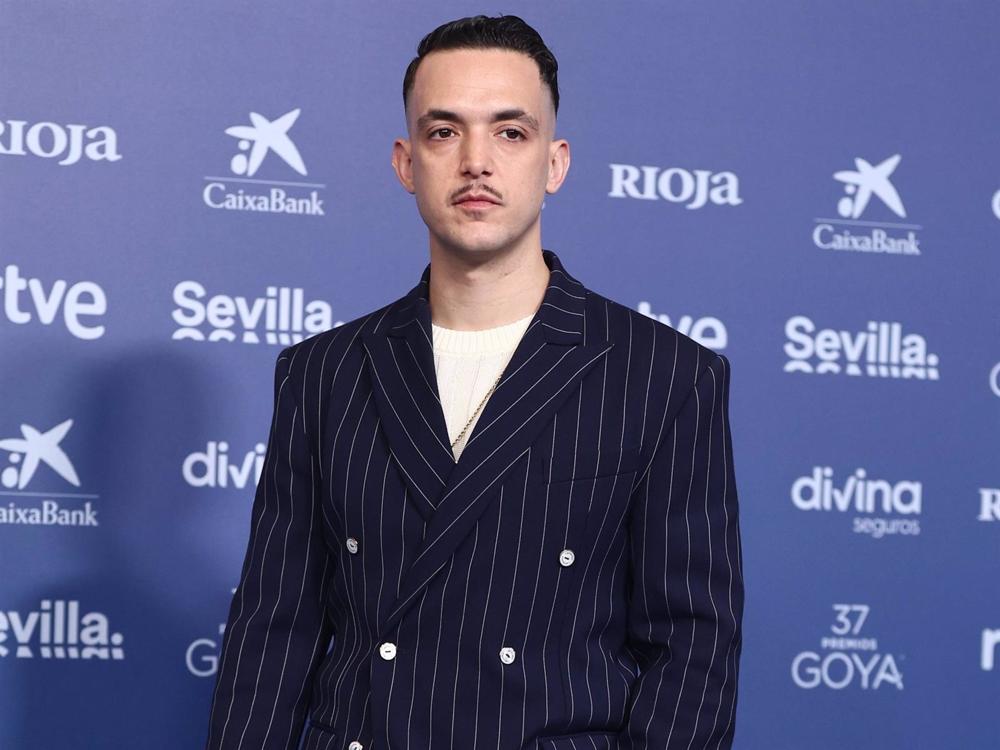 El cantante C Tangana en la gala de los Goya El