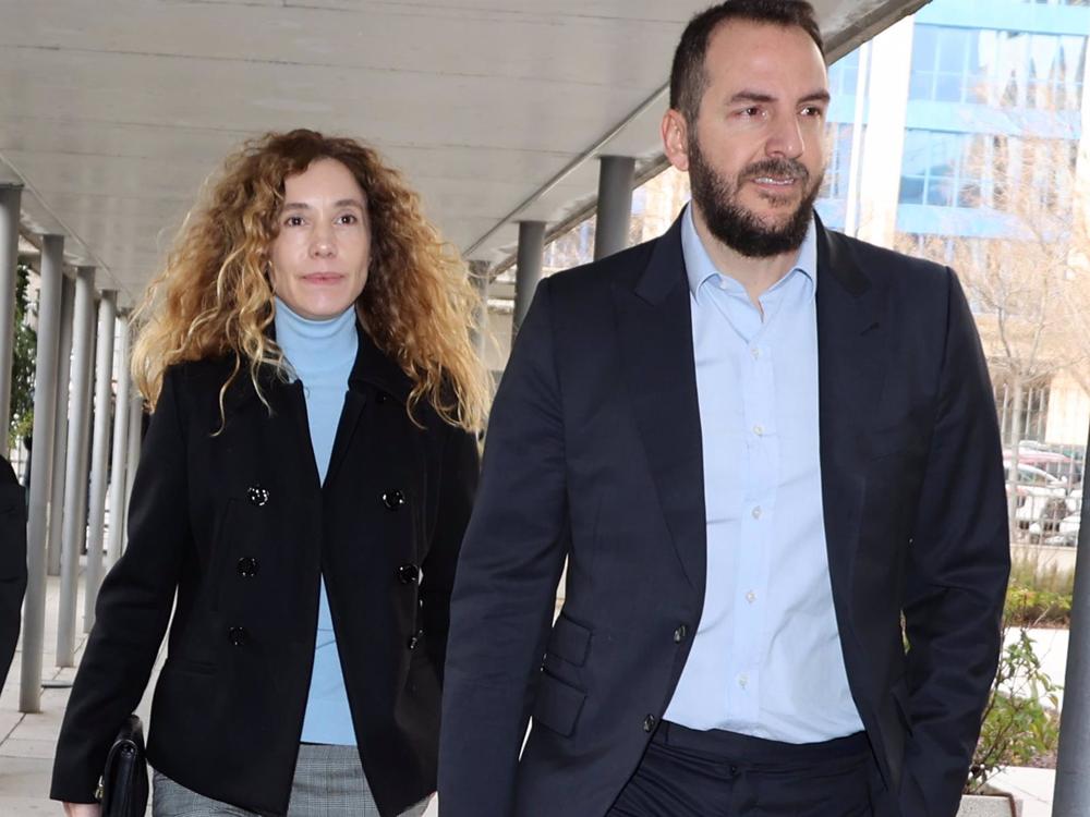 Blanca Cuesta y Borja Thyssen a su llegada al Juzgado de lo Penal número 15 de Madrid Blanca