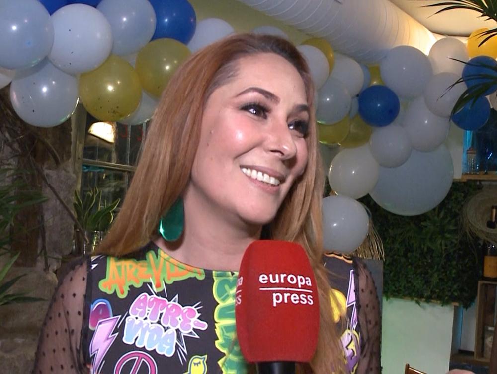 Rosario Mohedano en el cumpleaños de Amor Romeira Rosario