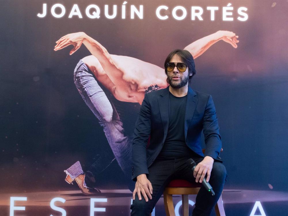 Joaquín Cortés durante la presentación de su gira, ‘Esencia’, en el Teatro Real Joaquín