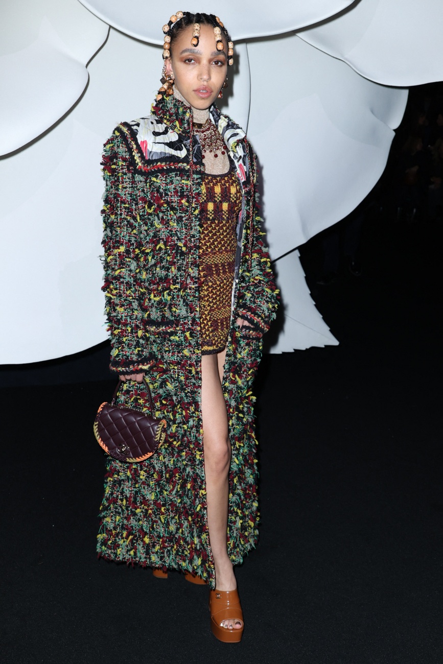 Fka Twigs at the Chanel fashion show during Paris Fashion Week Fka Twigs at the Chanel fashion show during Paris Fashion Week