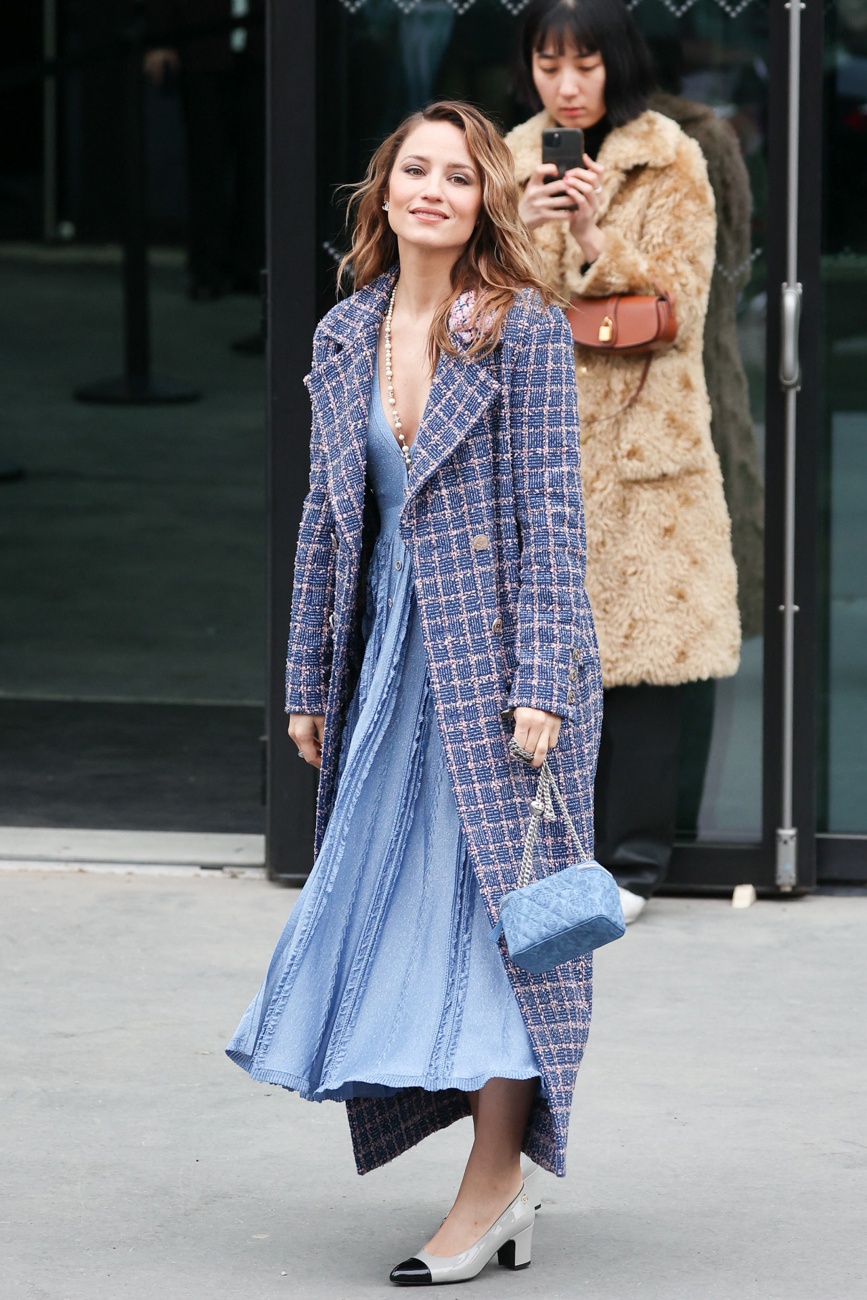 Dianna Agron at the Chanel fashion show during Paris Fashion Week Dianna Agron at the Chanel fashion show during Paris Fashion Week