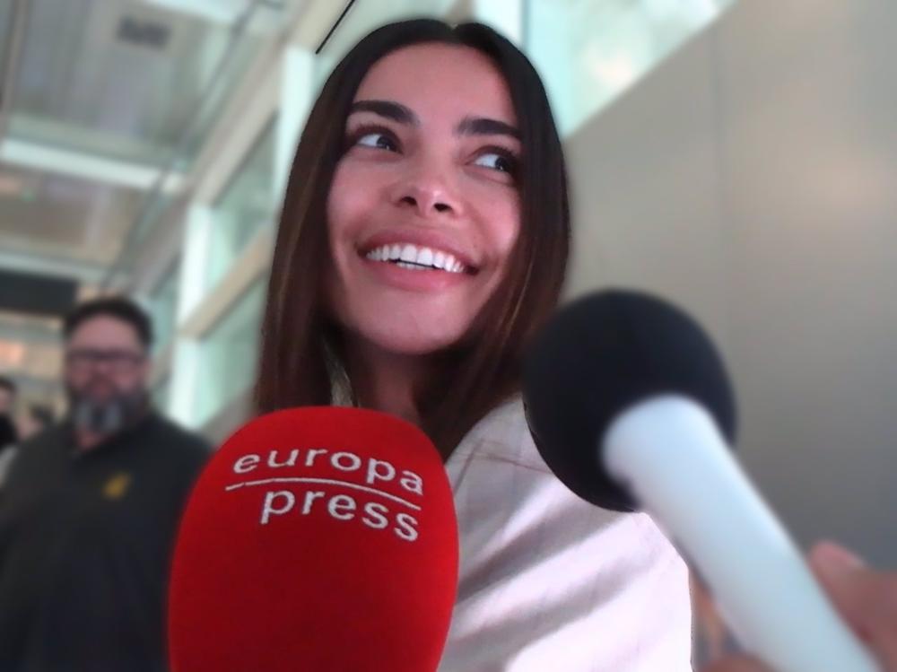 Joana Sanz llega a Barcelona tras anunciar su separación de Dani Alvés Joana