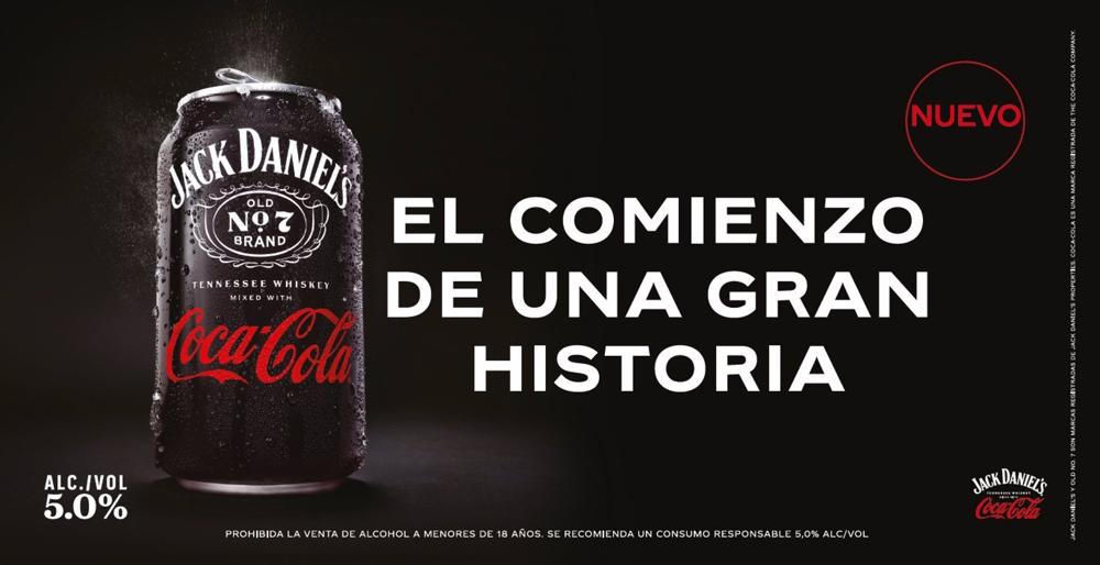 La Nueva Jack Daniel's & Coca-Cola RTD (Ready To Drink Por Sus Siglas En Inglés), Elaborada Con Jack Daniel's Tennessee Whiskey Y Coca-Cola, Saldrá A La Venta En España En Las Próximas Semanas La