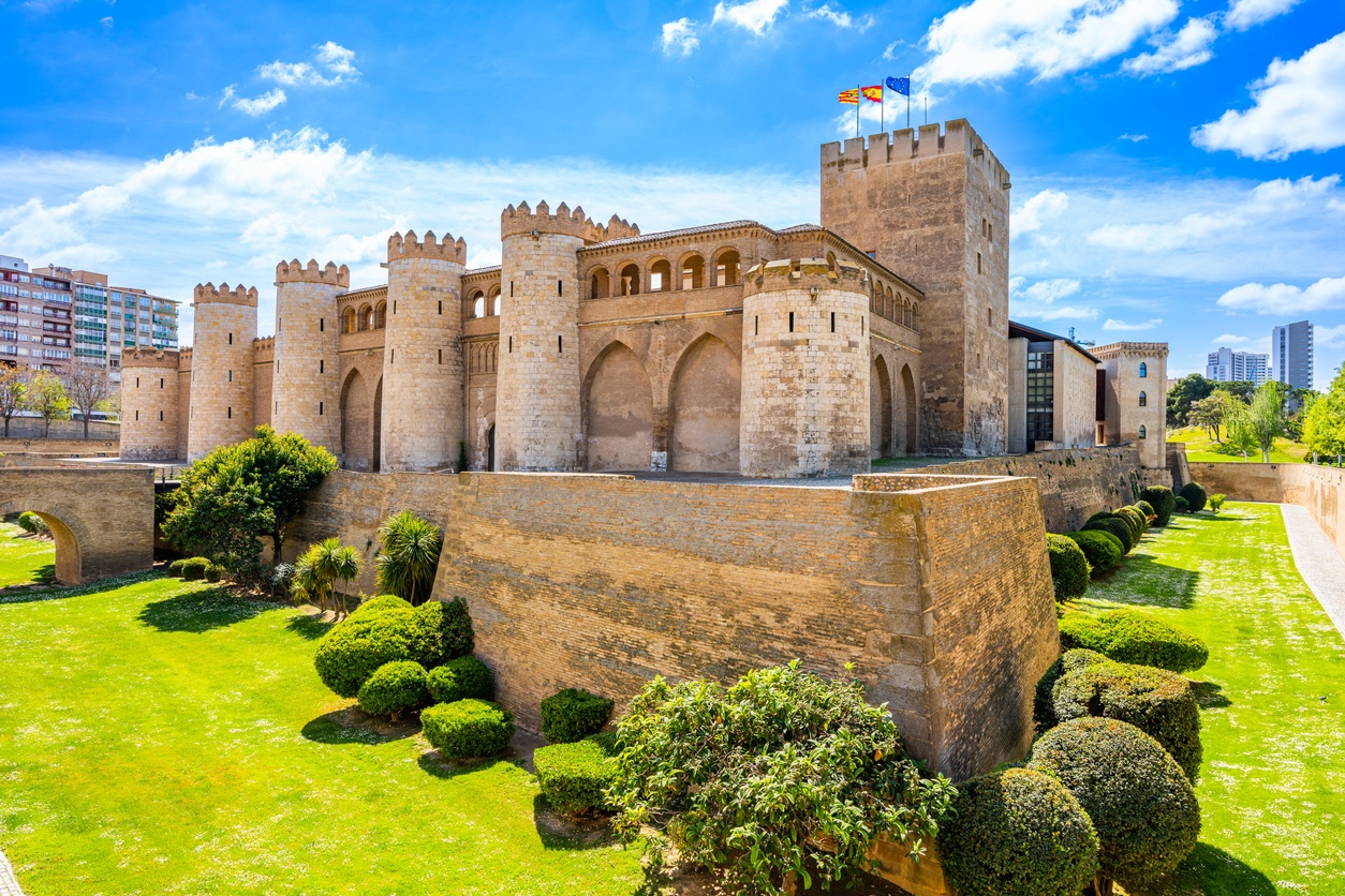 Palace of the Aljafería in Zaragoza (Aragón)