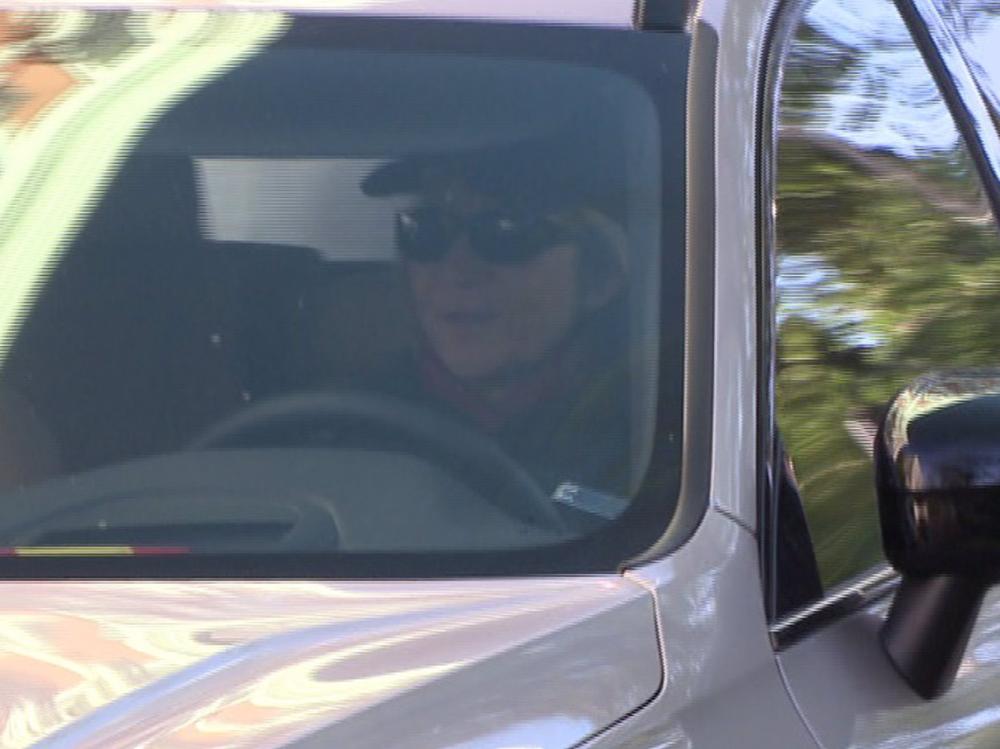 La Infanta Elena llegando a la Fundación Mapfre La