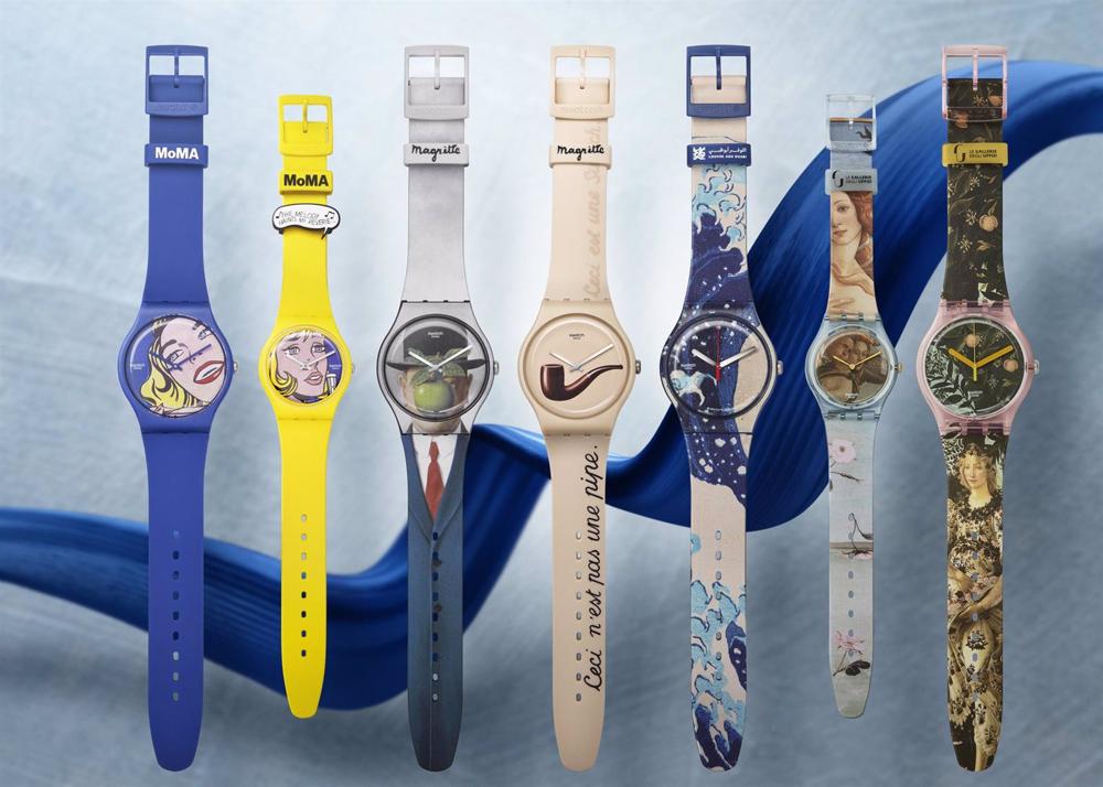 Swatch lanza su colección cápsula Art Journey, con relojes que recrean la obra de artistas tan importantes como Botticelli, Magritte o Lichtenstein Swatch