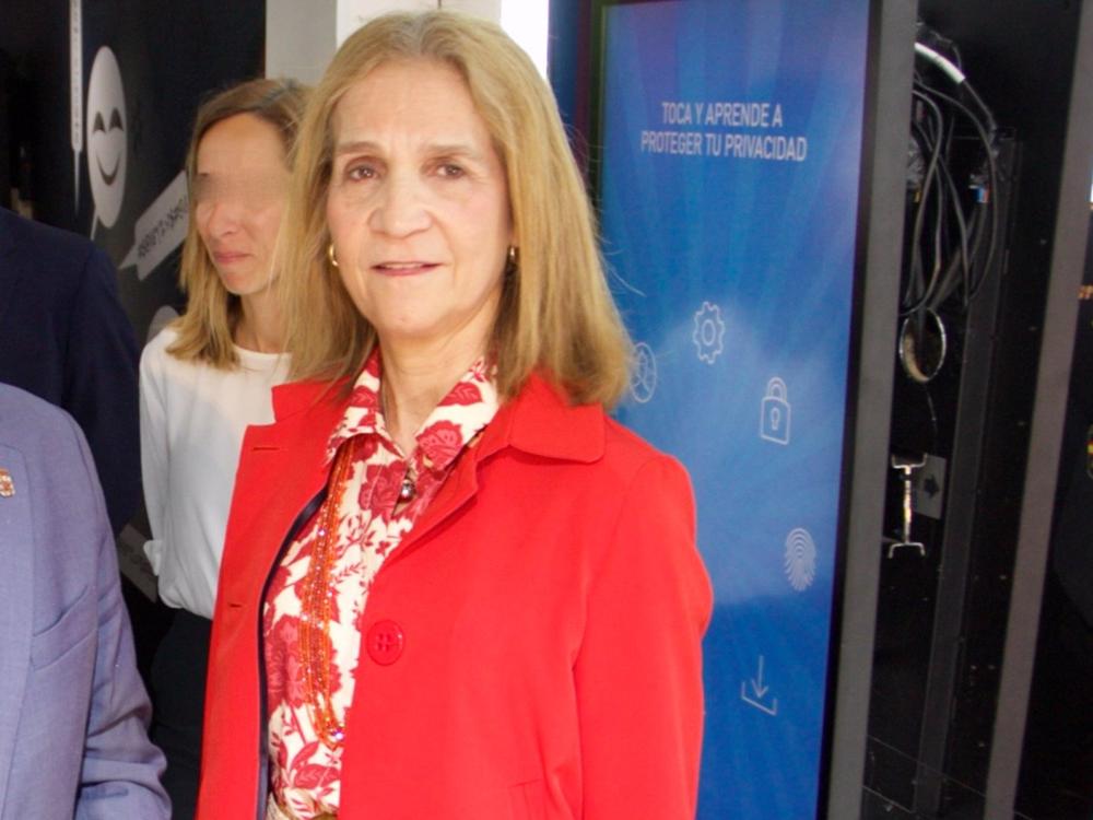 Doña Elena, este miércoles en un acto de la Fundación Mapfre en Murcia Doña