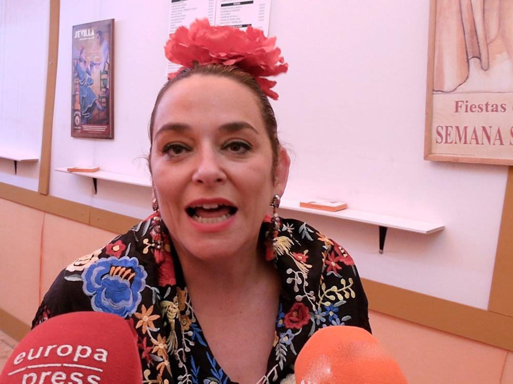 Toñi Moreno en la Feria de Sevilla Toñi