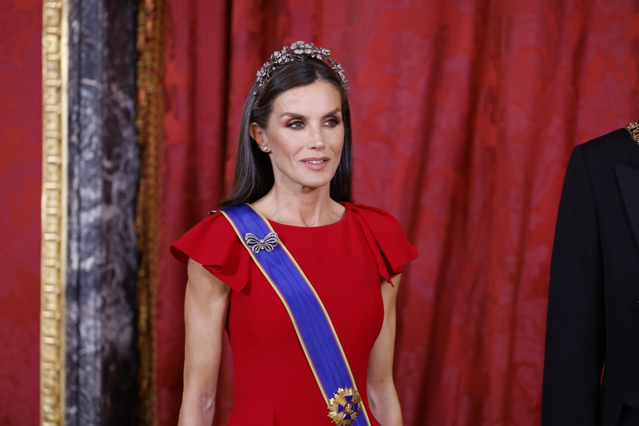 Letizia wore a spectacular dress