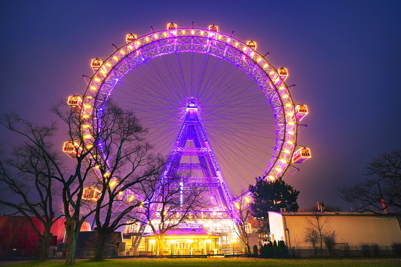 Wiene Ferris Wheel en Viena