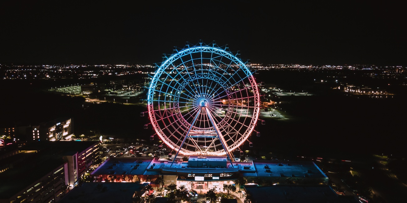 La roue à ICON Park et en Floride