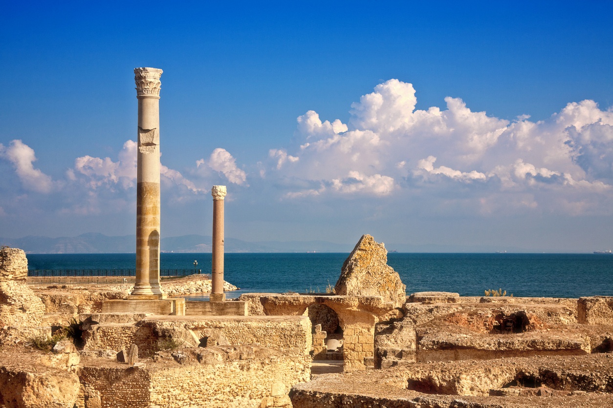The city of Carthage in Tunisia