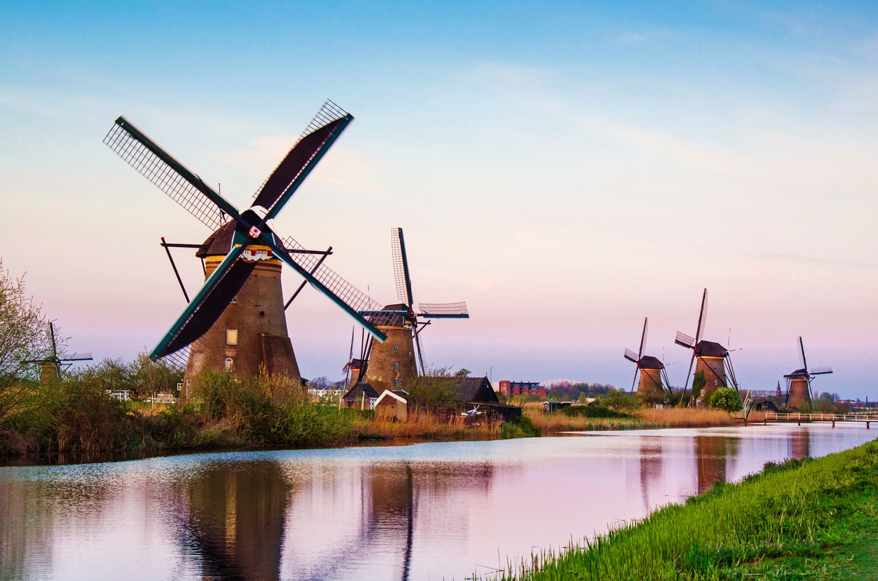 Molinos de viento de Kinderdijk (Países Bajos)