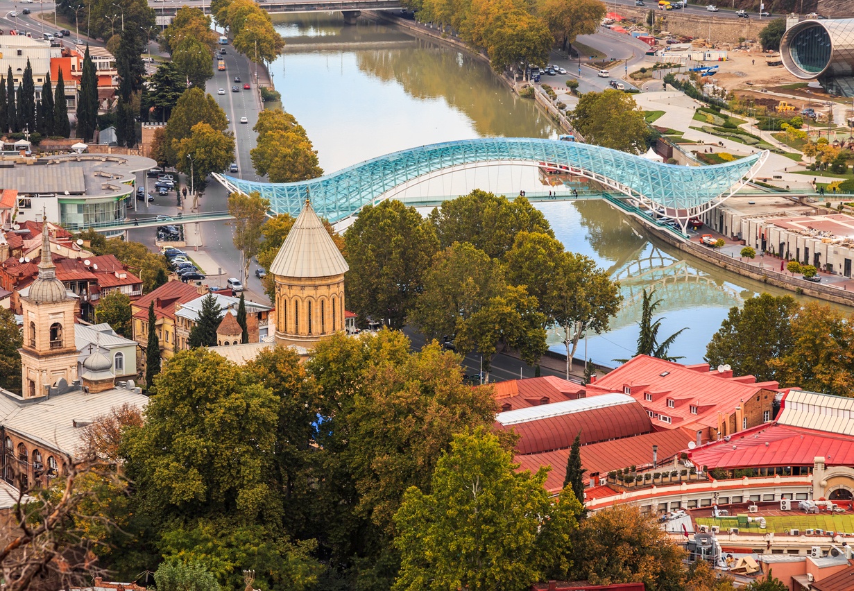 Friedensbrücke (Tiflis, Georgien)