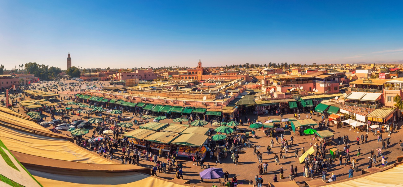 Jamaa el Fna Square in Marrakech (Morocco)