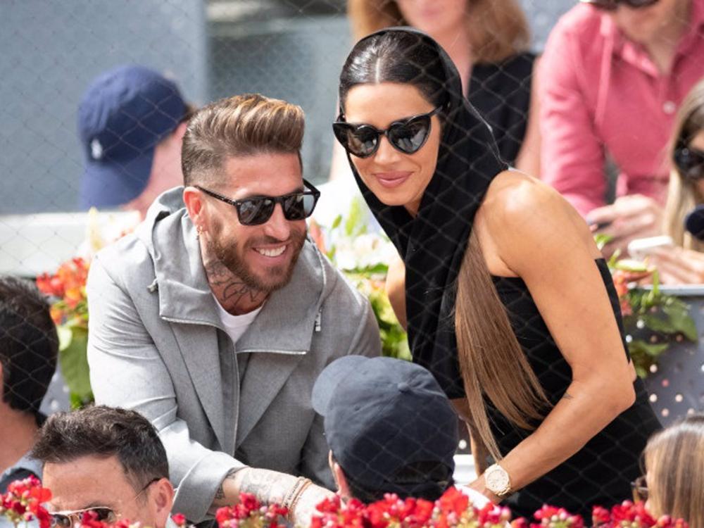 Sergio Ramos y Pilar Rubio en la Caja Mágica Sergio