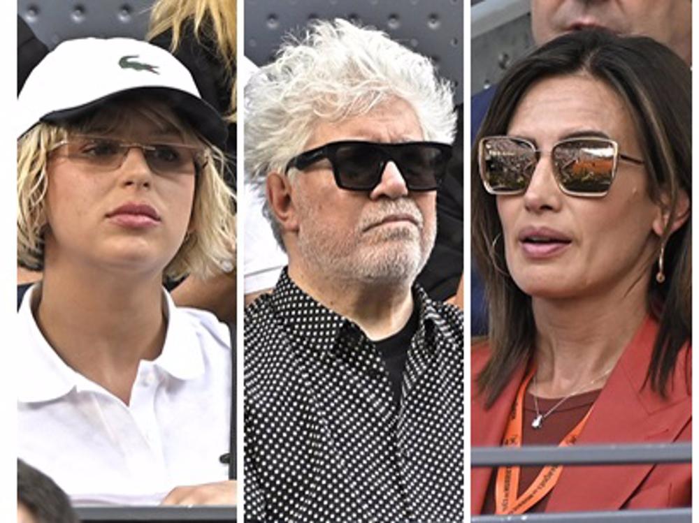NATHY PELUSO, PEDRO ALMODÓVAR Y NIEVES ÁLVAREZ, JUNTOS PARA APOYAR A CARLITOS ALCARAZ NATHY