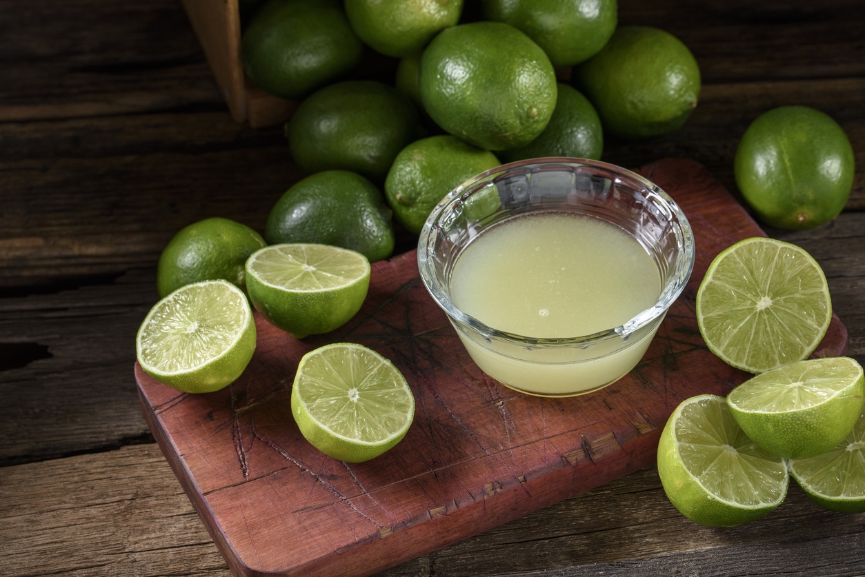 Lime and lemon juice