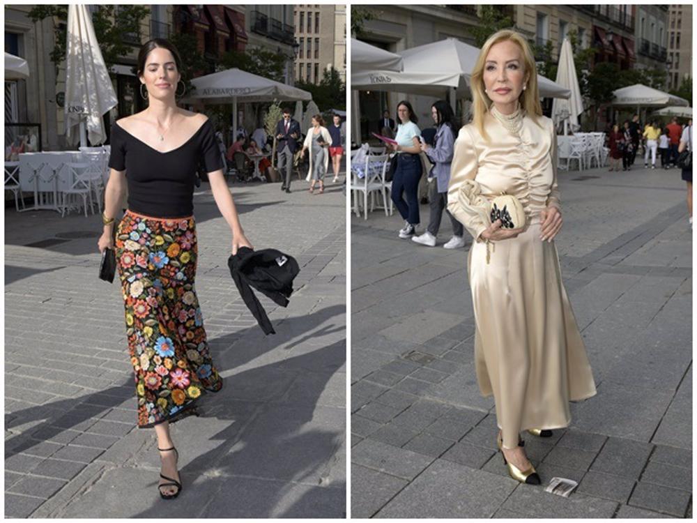 Sofía Palazuelo y Carmen Lomana a su llegada al Teatro Real Sofía