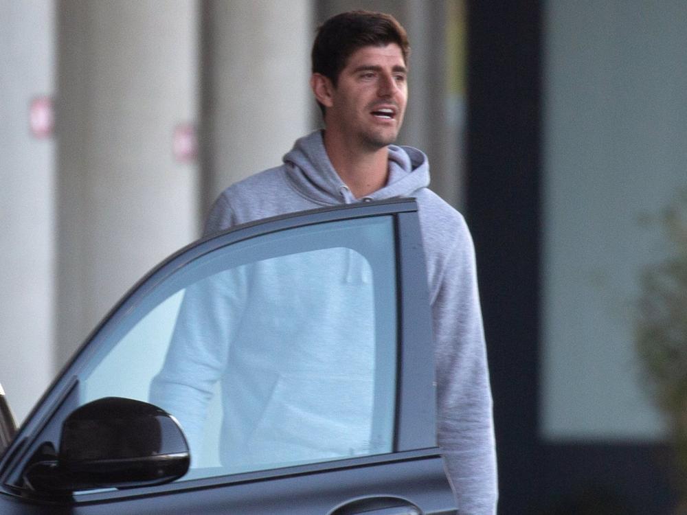 Thibaut Courtois, sorprendido con la expectación mediática por la llegada de Ana Obregón a España con su nieta Thibaut