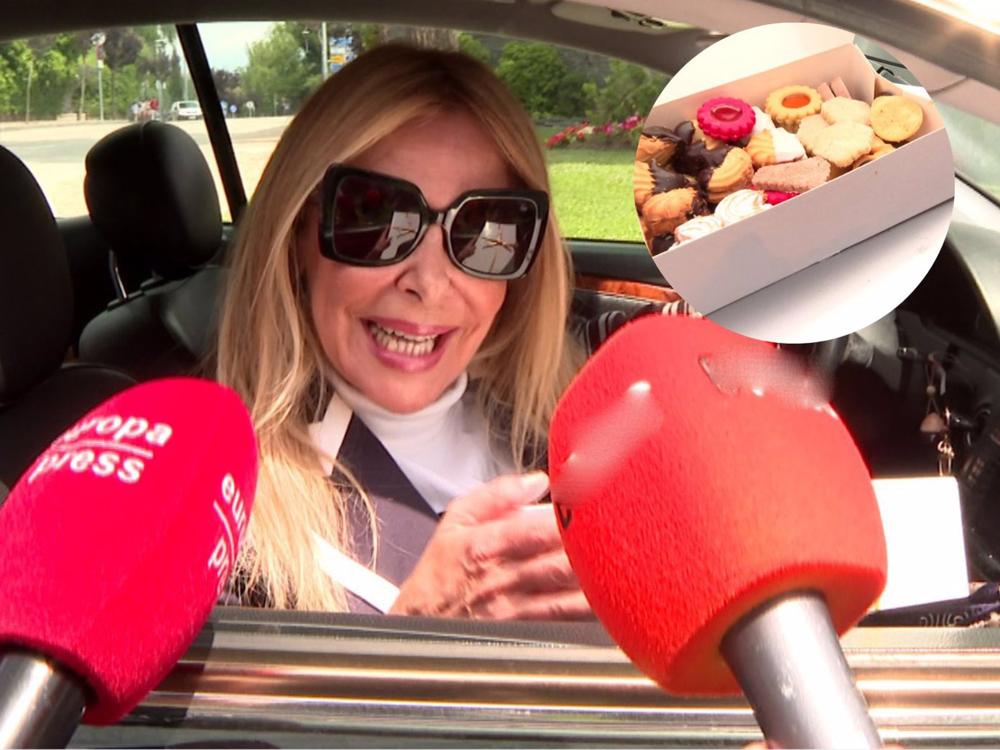 Ana Obregón ha comprado dulces a la prensa Ana