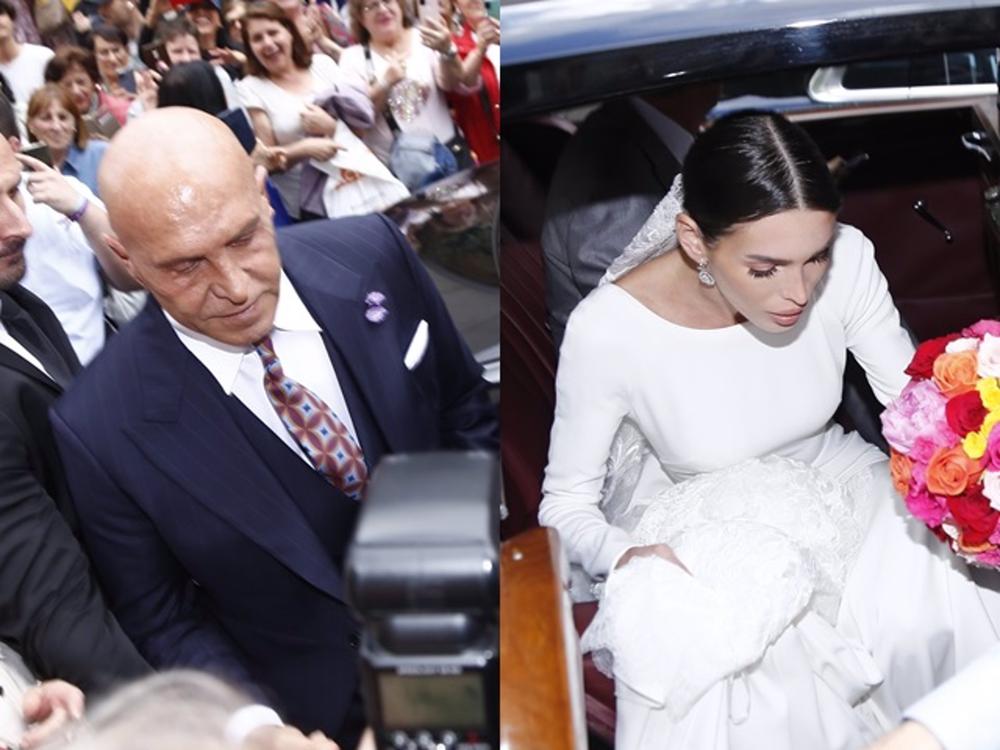 KIKO MATAMOROS Y MARTA LÓPEZ ÁLAMO LLEGAN A LA BASÍLICA DE SAN MIGUEL, EN MADRID. KIKO