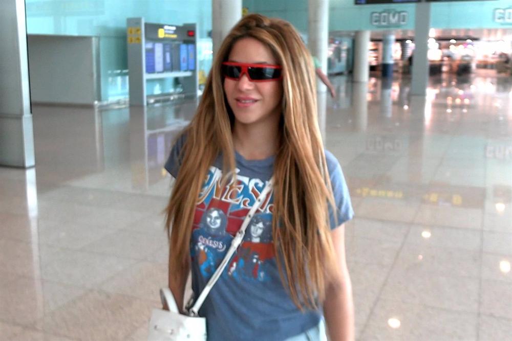 Shakira, en el aeropuerto de Barcelona Shakira,